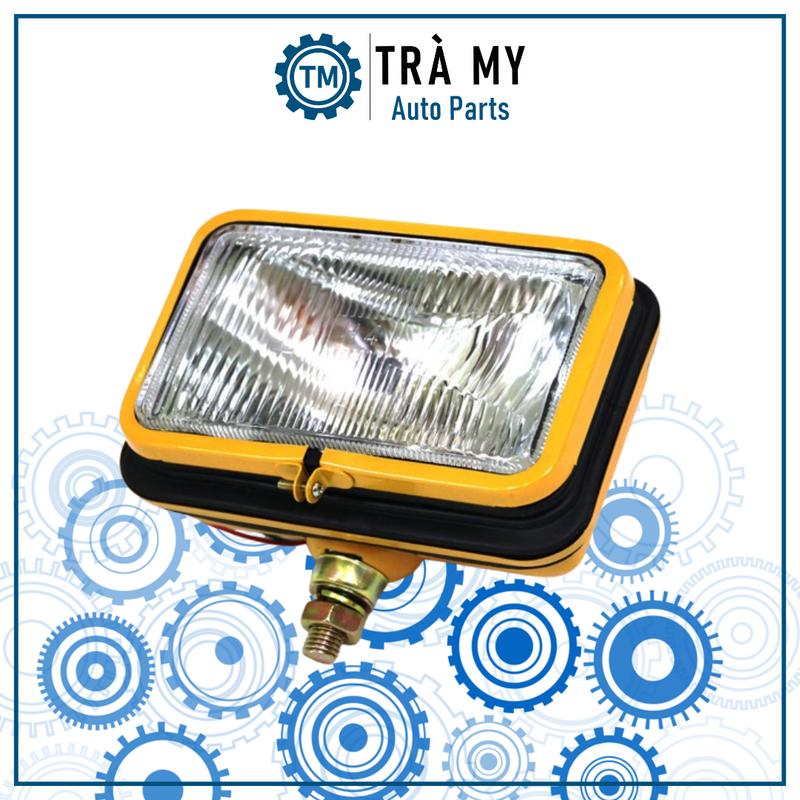 Đèn cơ giới vuông 12V/24V cho xe tải, xe cơ giới và công trình 0