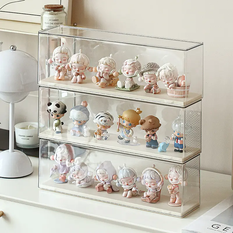 Bubble Mart Solid Color Blind Box Storage Display Stand Acrylic Display ...
