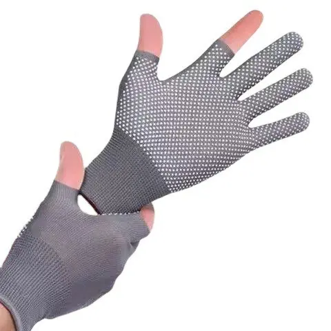 Găng tay, bao tay gang tay hở ngón chống trượt, không ngón tập thể thao, tất tay lái xe chống tia UV 4