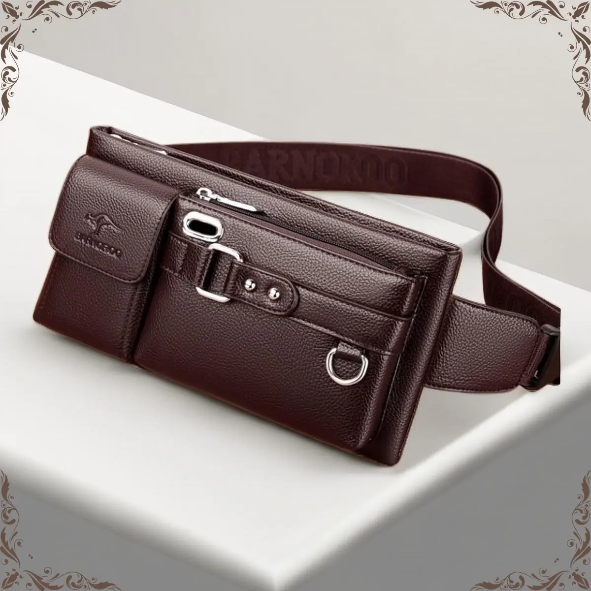 Large-Capacity Multifunctional Crossbody Bag: Men and Women's Trendy Outdoor Cycling, Waterproof Waist Bag