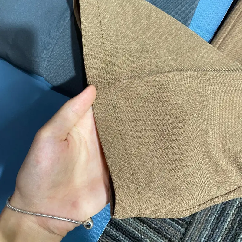 [Xả Combo 2q] Quần ống rộng lưng cao 2khuy , Vải tuyết mưa hàng đẹp Pants Nữ 4