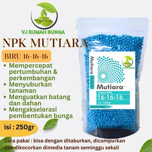 250gr - NPK biru 16-16-16 pupuk pertumbuhan dan perkembangan penyubur tanaman