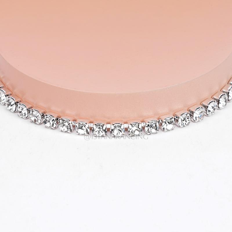 Payet Baju Belt Bridal Sash Premium Kristy SS24 Mewah Rhinestone Applique 1