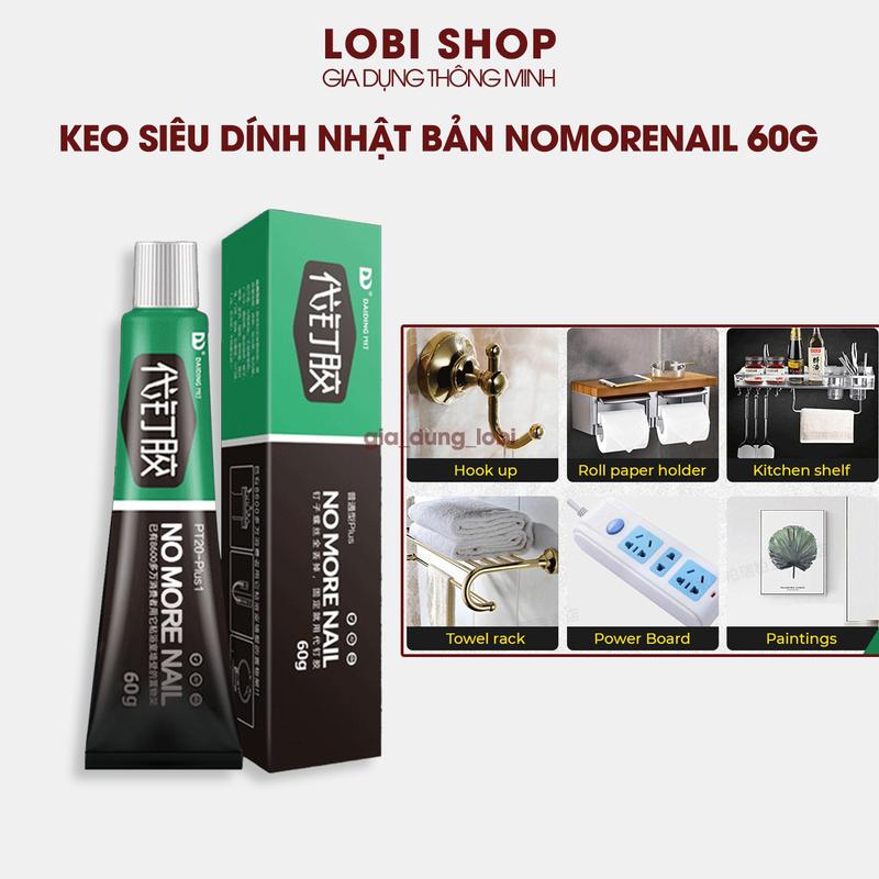 Keo dán trường treo đồ siêu chắc Keo xây dựng dán tường đa năng chống thấm nước No More Nail dán gỗ, gạch đá, thủy tinh