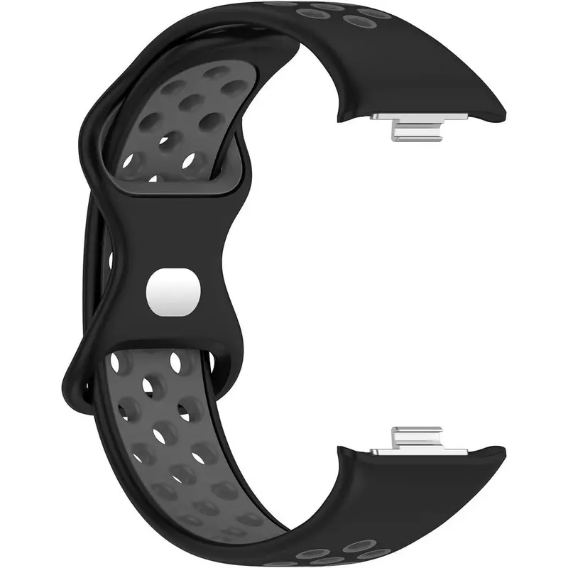 Dây đeo silicone dành cho Đồng Hồ thông minh Xiaomi Smart Band 9 Pro và Xiaomi Band 8 Pro Dây đeo đồng Đồng Hồ Dây đeo vòng đeo tay thay thế Phong cách thể thao 4