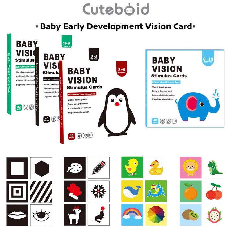 Baby Vision Stimulus Card Newborn Development Black and Whit - TikTok ...