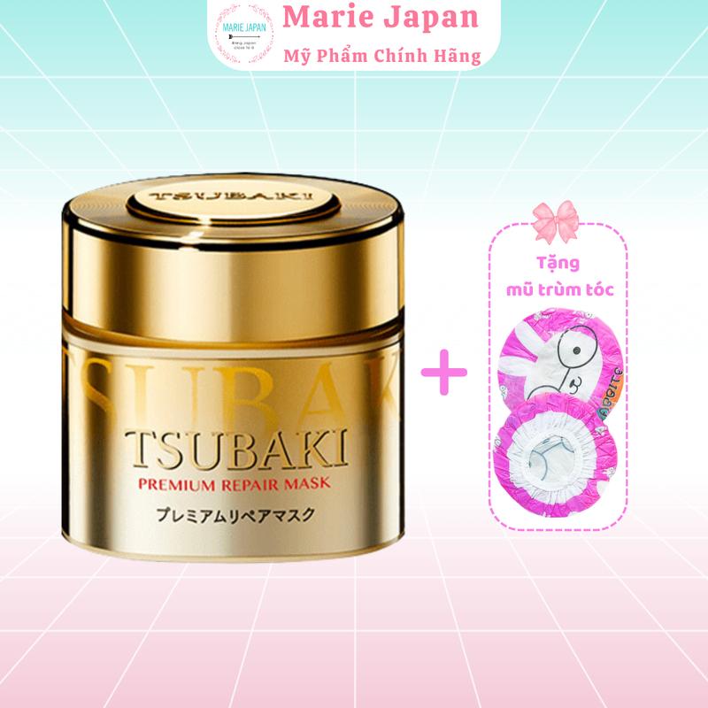 Kem Ủ Dưỡng Tóc Dành Cho Nữ Tsubaki Premium Repair Mask Hủ 180g Women (TẶNG KÈM MŨ TRÙM TÓC)