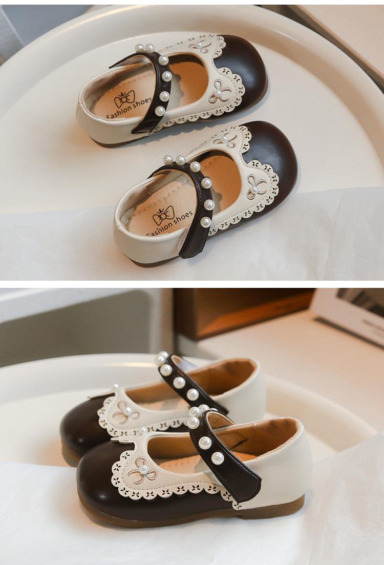 Product Introduction of Stylish Soft Bottom Slip-resistant Children's Leather Shoes 8