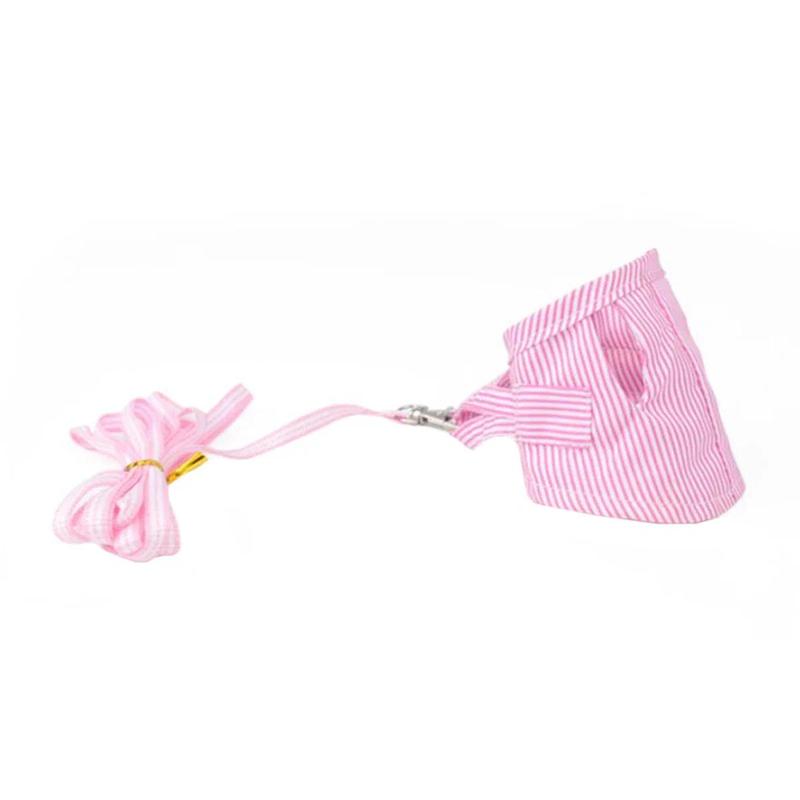 Product Introduction of Small Pet Two-legged Chest Strap Outdoor Traction Rope Leash Clothes for Chinchilla Dutch Guinea Pig Breathable Cotton Corset 4