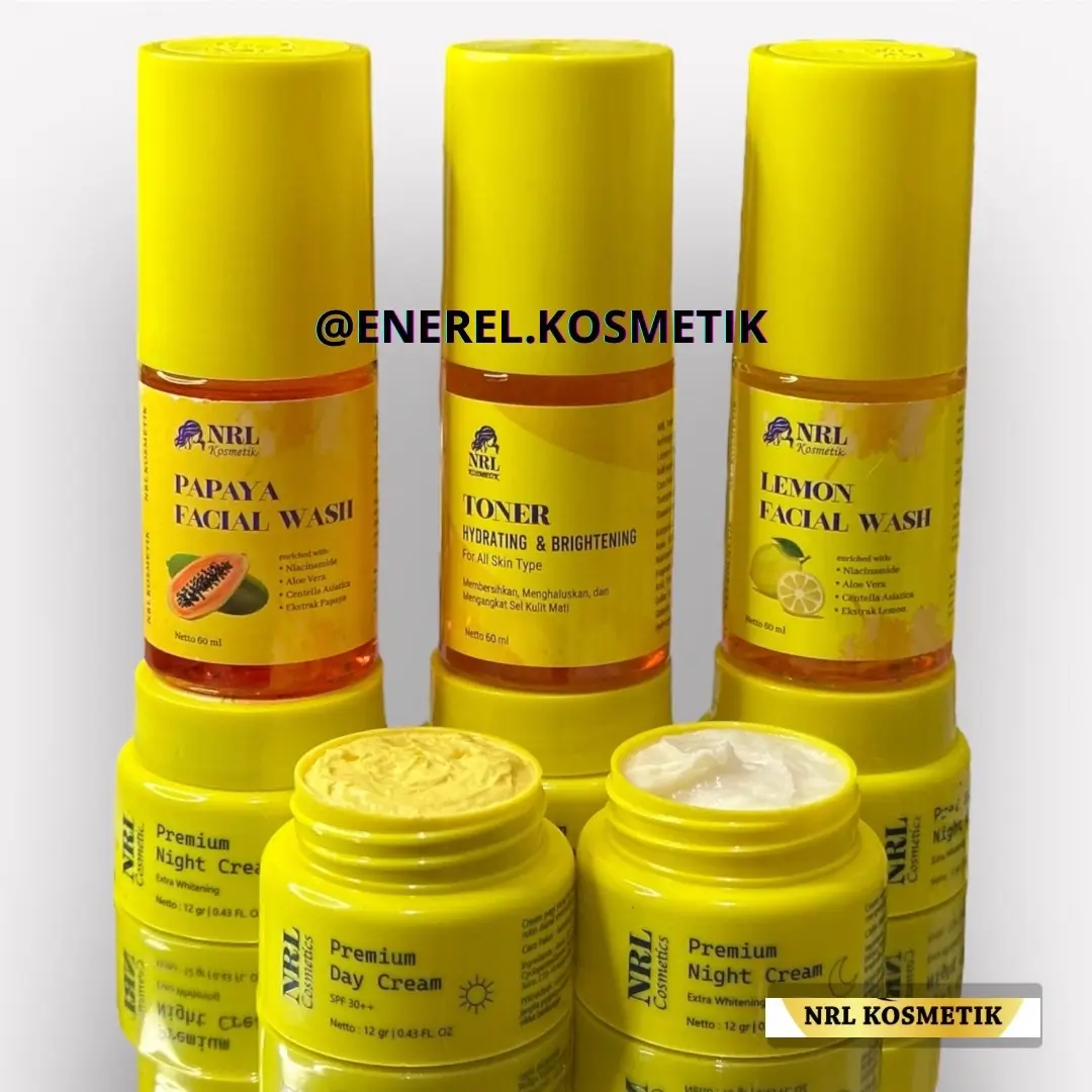 NRL PAKET GLOWING, FLEK, ACNE. 100% ORIGINAL Kontrol Minyak Kusam Wajah Hitam Mencerahkan Memutihkan Perawatan Facial