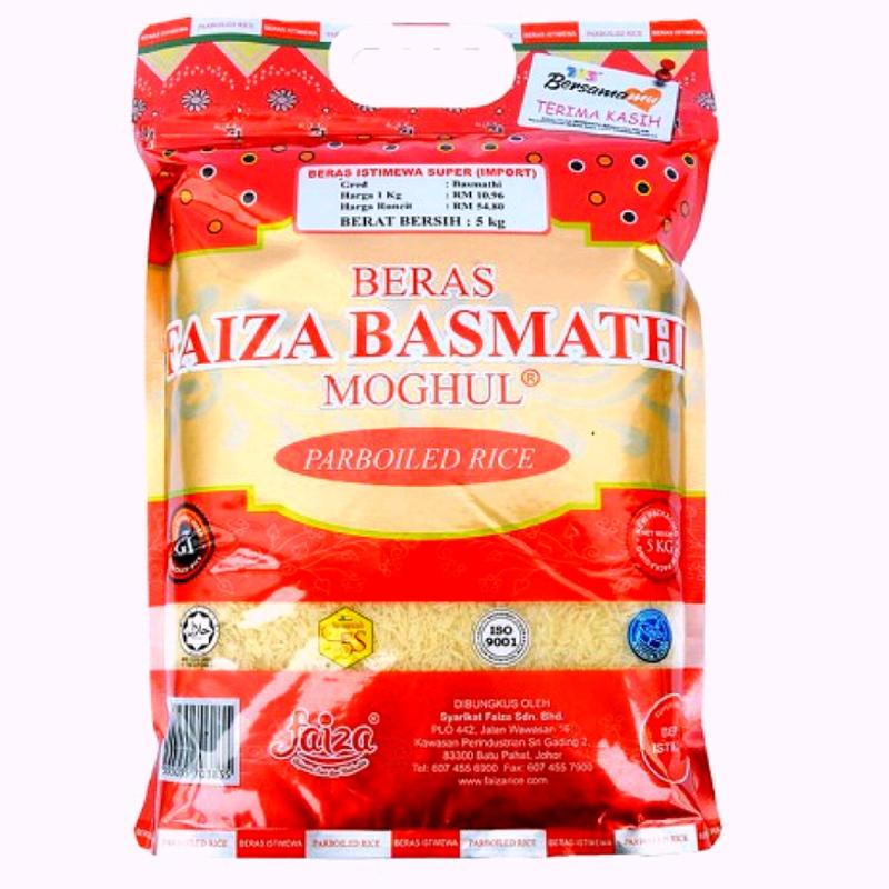 Faiza Beras Parboiled Basmathi Rice 5kg - TikTok Shop Malaysia