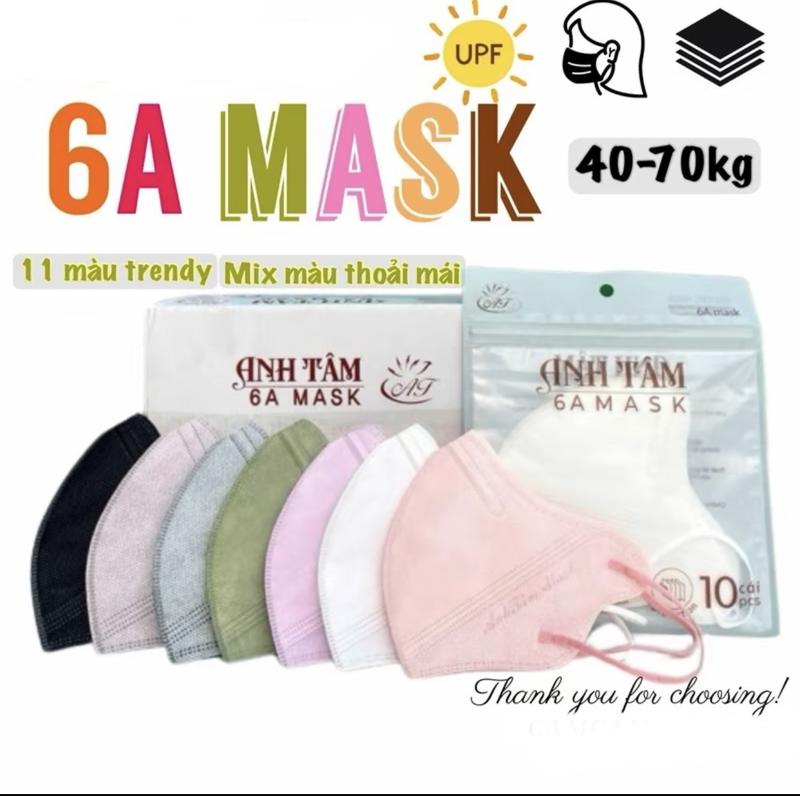   Mua 100c tặng 10c   Khẩu trang 6A Anh Tâm Thời Trang kháng khuẩn chống nắng tối ưu 