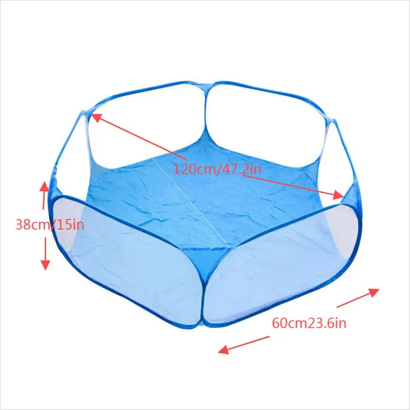 Solid Color Foldable Pet Playpen, Portable Pet Playpen, Pet Cage Tent, Pet Playpen for Small Animals, Small Animal Supplies 1