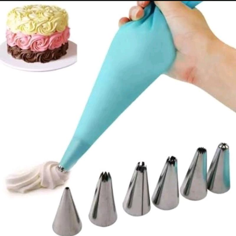 ISI 8 PCS - SPUIT LOCAL MIKA DEKORASI KUE CHEF PASTRY BAHAN STAINLESS STEEL Kitchenware 5