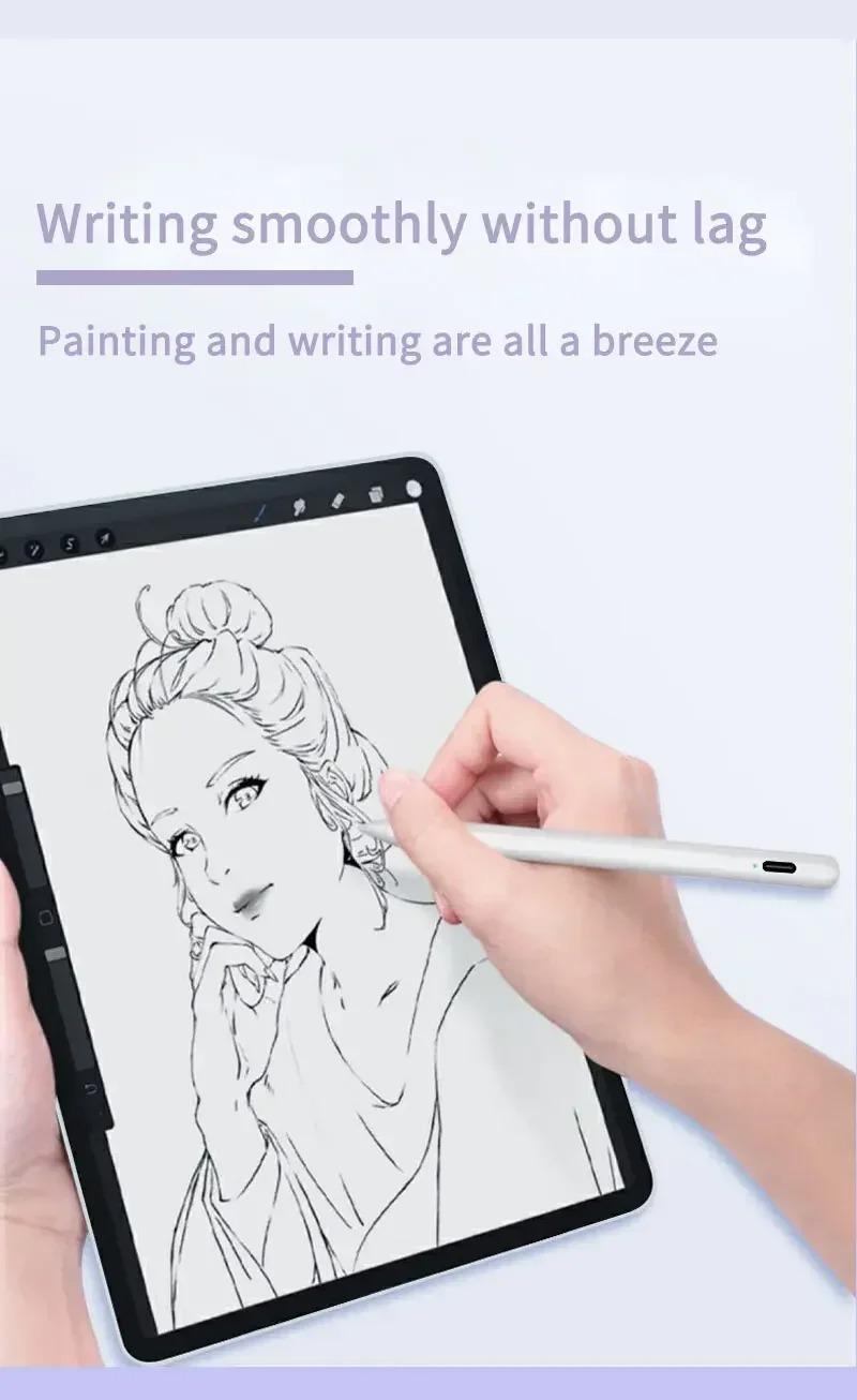 Product Introduction of Stylus Pen for Android Tablet Mobile Phone Universal Touch Pen for iPhone oppo vivo Xiaomi Samsung Tablet Accessories for iPad Pencil Capacitive pen Screen writing pen For mobile phones on iOS 13