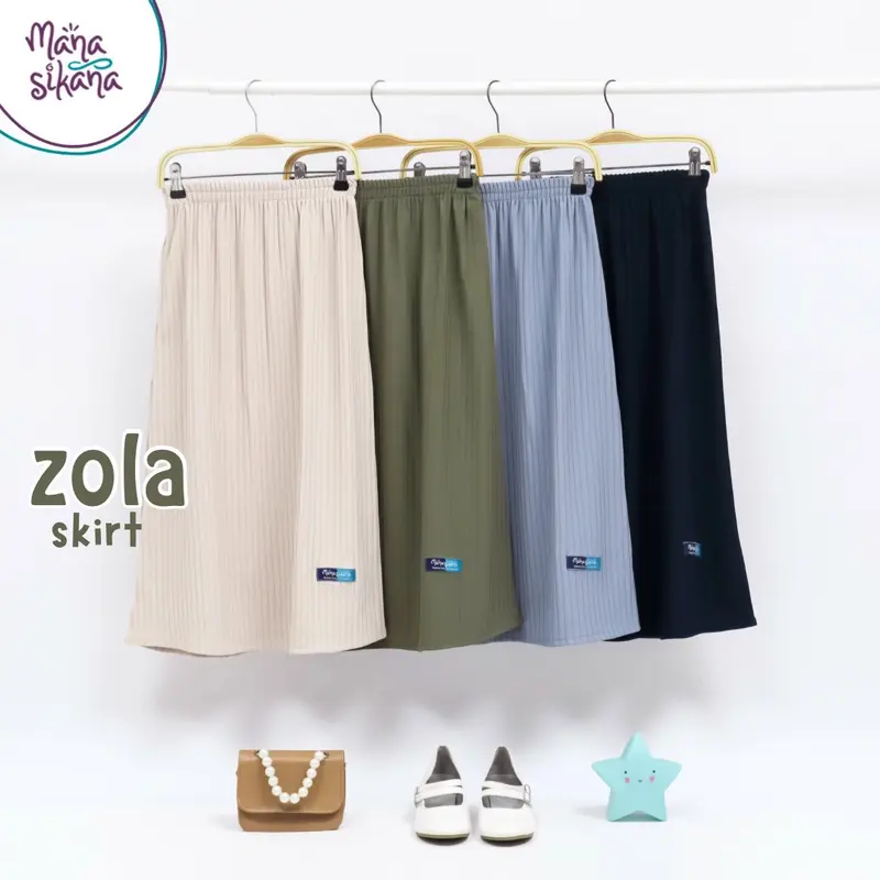 MANASIKANA Zola Skirt Rok Anak Perempuan Premium Knitt 3-13 tahun Fashion 2