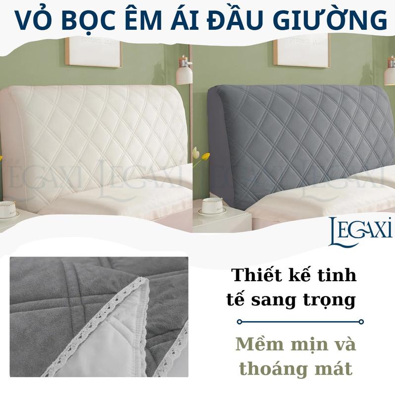  Vỏ Bọc Bảo Vệ Đầu Giường Chất Nhung Dày Dặn Co Giãn Tốt Chống Bụi Bẩn Va Đập Cho Trẻ Em Người Lớn 