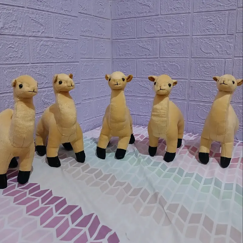 boneka hewan unta lucu S/M/mainan anak/koleksi boneka hewan Set Hadiah Cowok Cewek 4
