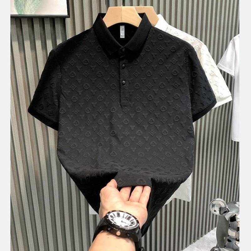 Áo Polo Thường Ngày Jacquard ngắn Tay Thời Trang Sang Trọng Giá Cả Phải Chăng Dành Cho Nam Giới, Hàng Mới Về, Thoải Mái Và Thoáng Khí, Thích Hợp Cho Giới Trẻ, Ve Áo, Áo Thun Tay Lửng Áo, Mùa Hè 2025 1