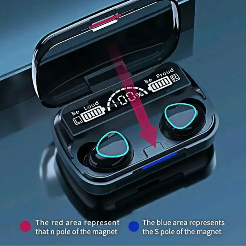 SM10 Headset Bluetooth Wireless TWS + Power Bank 3500mAh 4