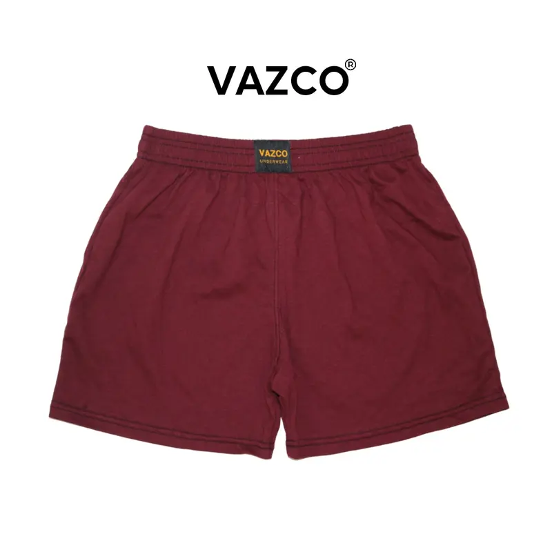 Quần short ngủ nam nữ VAZCO  Vải thun cotton co giản thoải mái màu trơn cơ bản phù hợp với mọi lứa tuổi Mùa hè Menswear 3