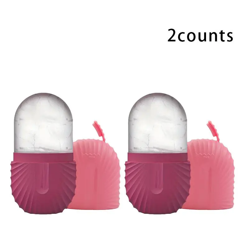 Shell Shaped Silicone Ice Face Roller, 1/2/3 Counts Ice Press Massage Face Roller, Face Cooling Ice Mold, Facial Skin Care Tool for Women 3