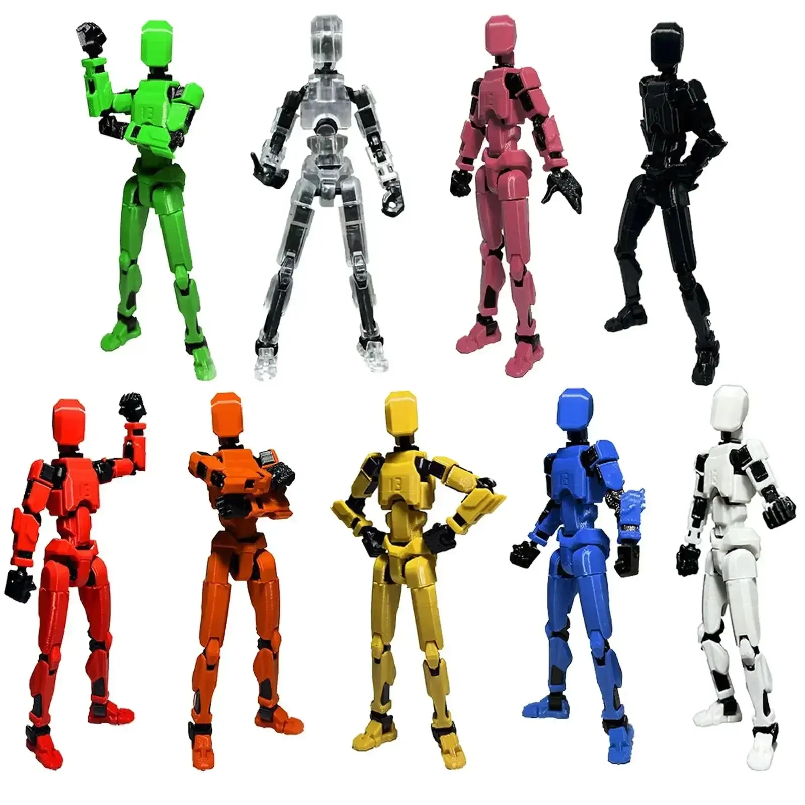 YUANSHIMulti-Jointed Movable Shapeshift Robot 2.0 3D Printed Mannequin Dummy 13 Action Figures Toys Kids Adults Parent-children Games