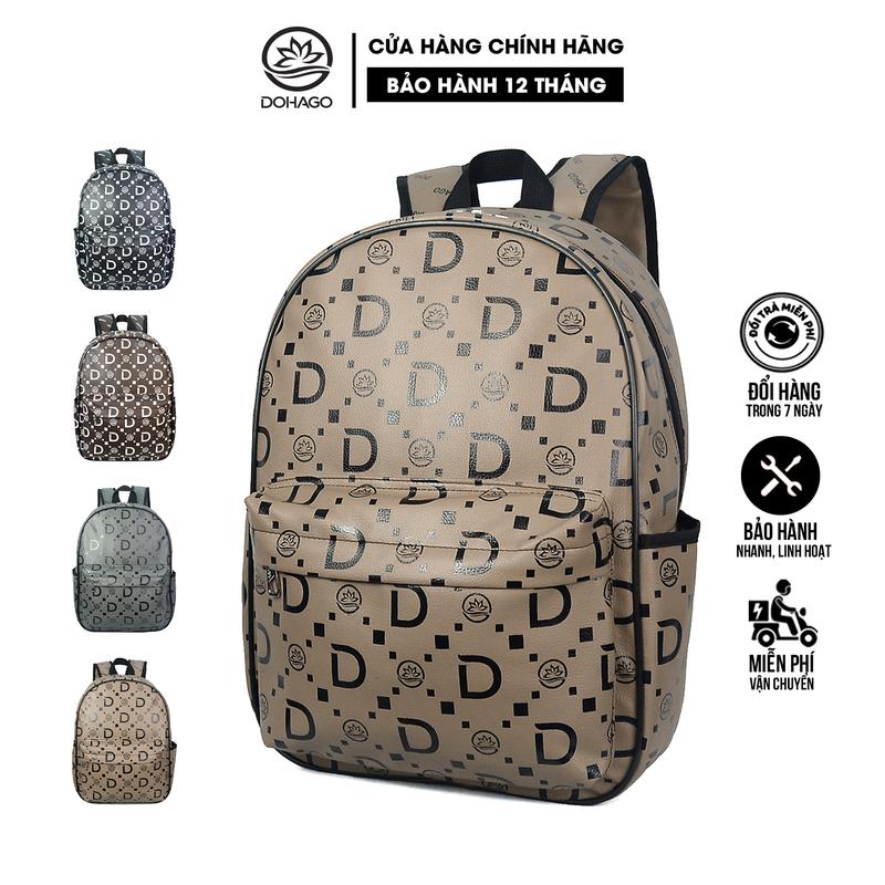 Balo Da Đi Học In Họa Tiết Logo Cách Điệu DOHAGO BNA06