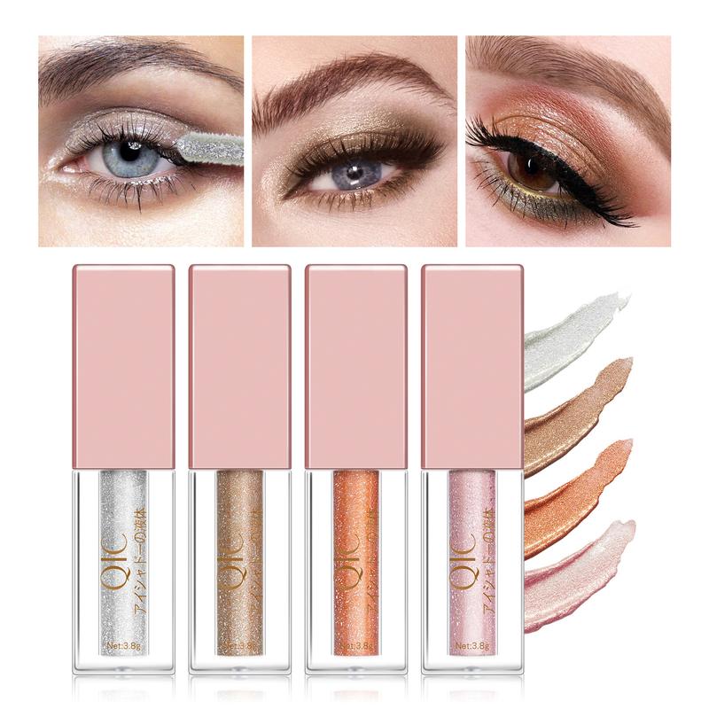 Cross-Border Makeup Diamond Pearlescent Liquid Eye Shadow 8 Colors ...