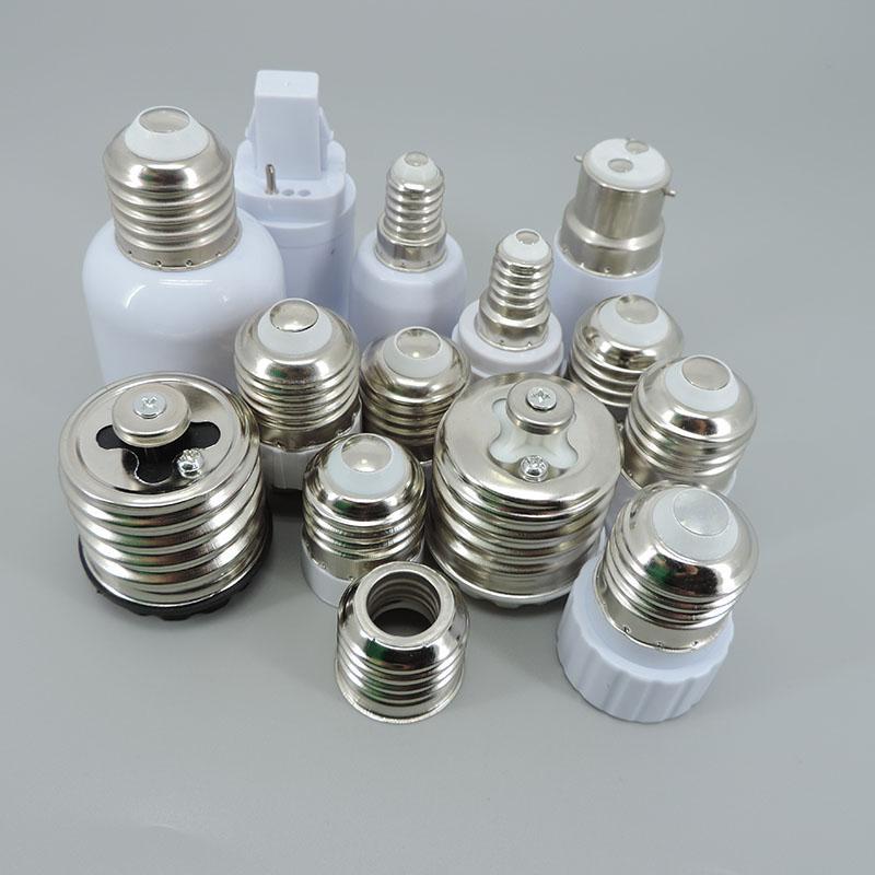 Product Introduction of 2pcs E27 E14 e17 to e40 e27 G24 GU10 E12 B22 MR16 LED lamp base light Adapter Bulb Holder Converter AC power Socket For Corn lamp FEH1SG 69