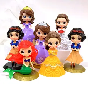 hiasan kue PRINCESS/hiasan kue figur PRINCESS ELSA CINDERELLA ANNA BELLE/topper kue princess plastik
