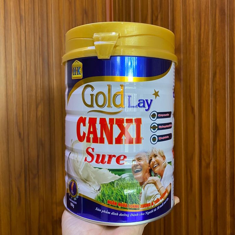  1 Lon Date 2027  Sữa GoldLay Canxi Sure cho người già 900gr-Cung cấp dưỡng chất cho xương luôn chắc khỏe 