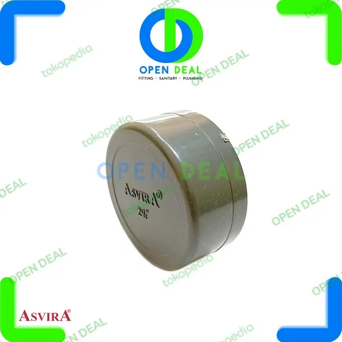 Dop D 2 1/2" ASVIRA Polos / Cap D 2 1/2 Inch PVC ASVIRA / Tutup polos