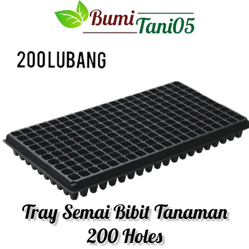 Pot Tray Semai/Seedling Tray Bibit Tanaman 50 72 105 128 200 Lubang Tanam 3