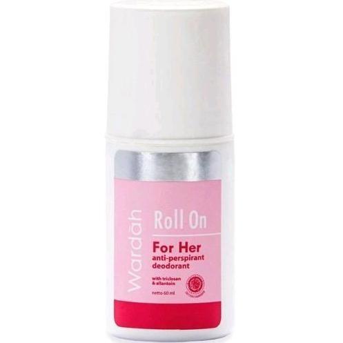 Wardah Deodorant Roll On untuk Wanita 60 ml - Ketiak, Antiperspirant, Bau 1