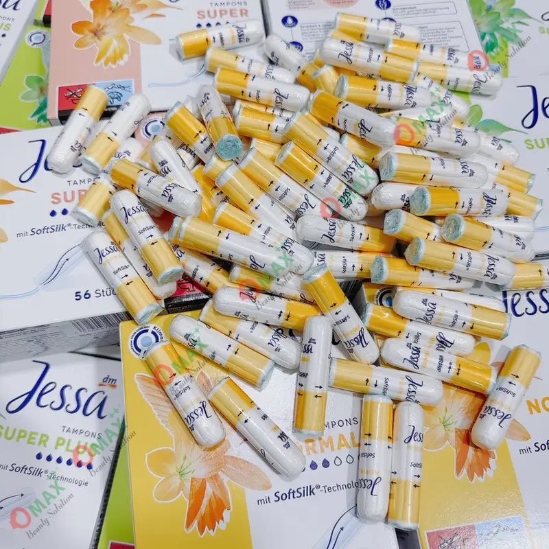 TAMPONS JESSA Đức Dạng Nút - Siêu Thấm Hút - Tiện Lợi - Nhỏ Gọn Dễ Dùng - Hàng Nhập Khẩu - Đủ Các Giọt ( Tampon ) Nữ Women 8