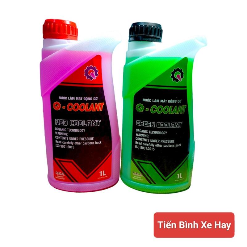 Nước Làm Mát Động Cơ Q- COOLANT 1Lít Dùng Cho Xe Máy,Xe Hơi, Xe Tải Làm Mát Giảm Mài Mòn Tăng Tuổi Thọ Động Cơ Dầu Bảo Dưỡng Động Cơ nuoc mat