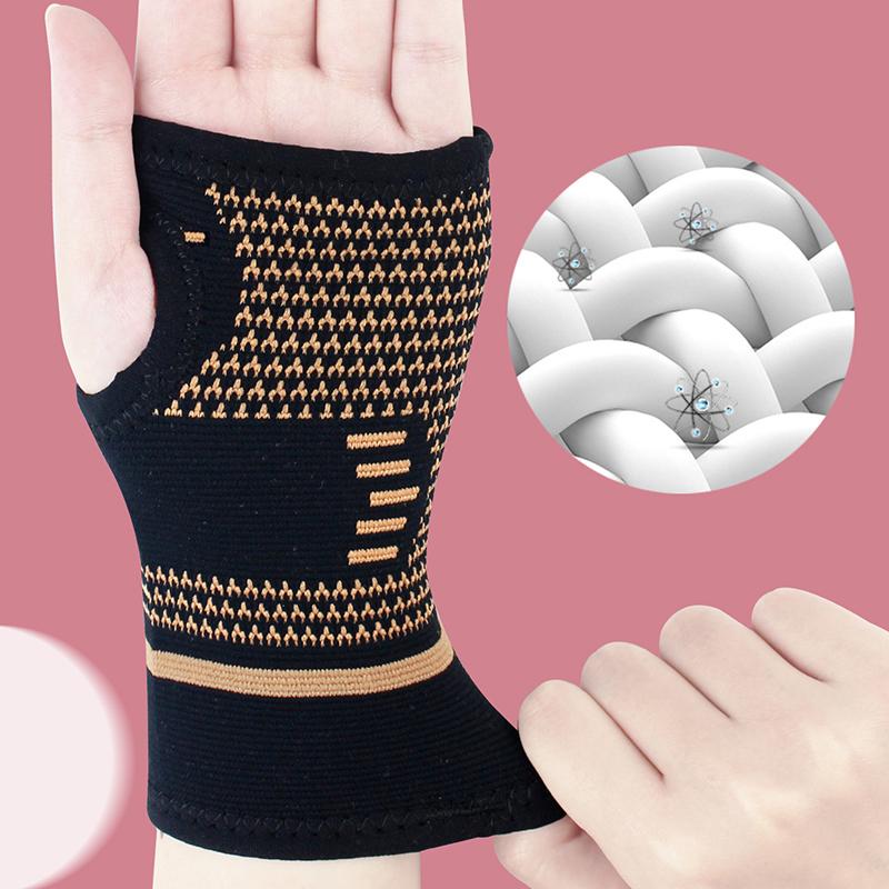 Product Introduction of 1pc Copper Compression Gloves Sports Wrist Guard  Gloves Elastic Palm Brace Sleeve Fitness Wrist Support Wristband 20