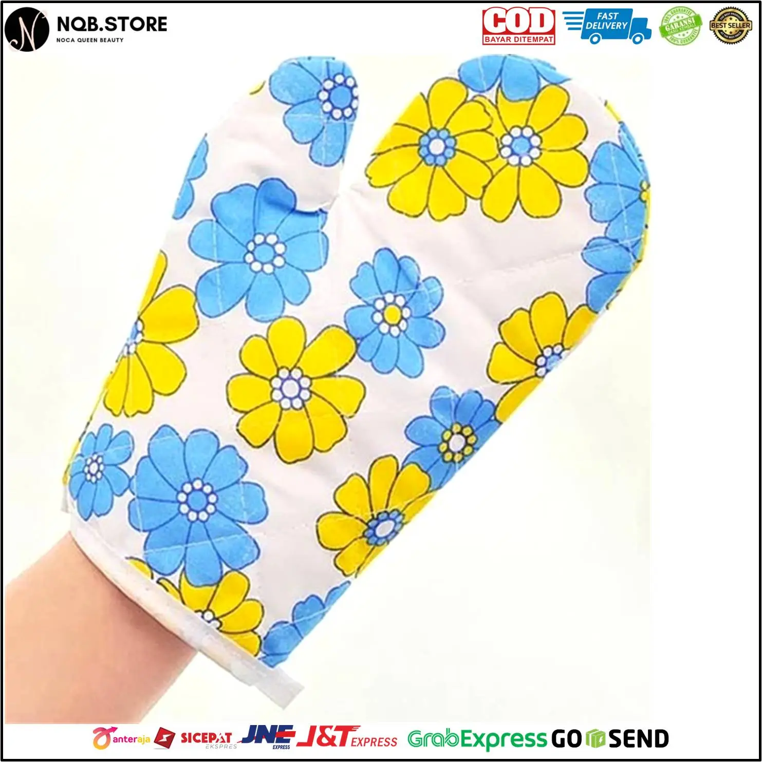 Sarung Tangan Anti Panas Lap Kain Oven Microwave Panci SATUAN