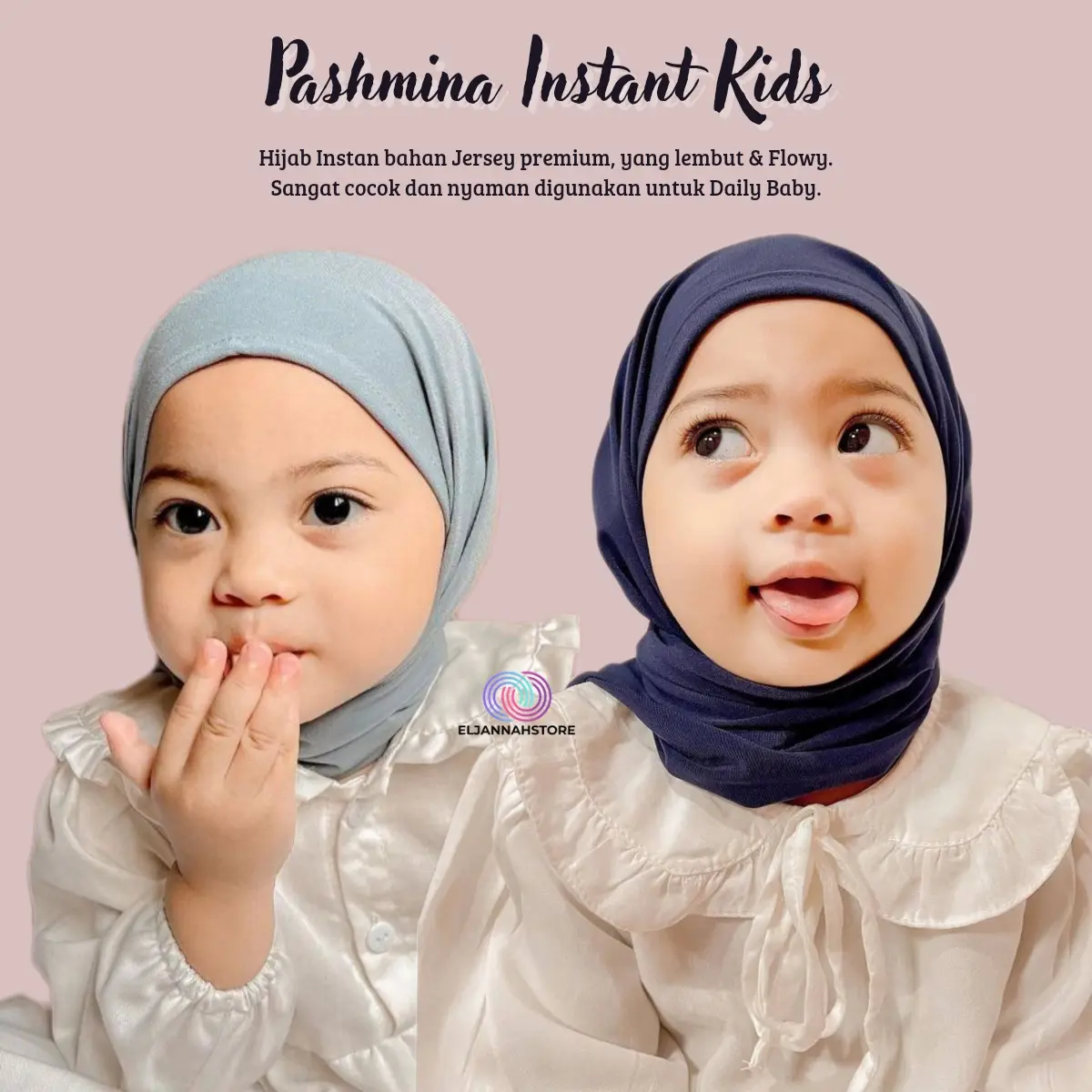 PASMINA INSTAN ANAK JERSEY PREMIUM / PASTAN BALITA/ HIJAB INSTAN ANAK/ PASHMINA INSTAN SEGITIGA