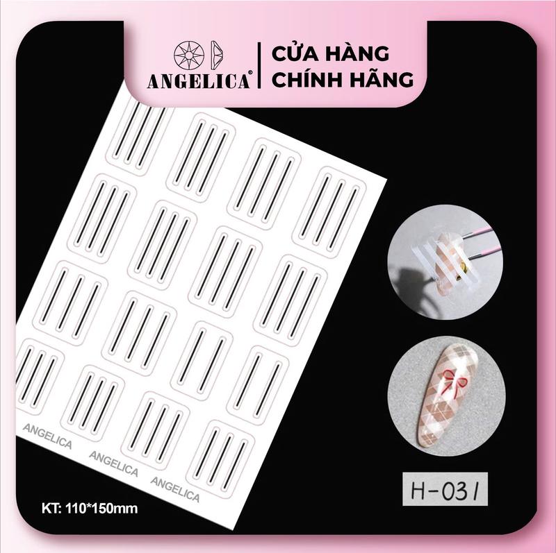 STICKER 5D Dán Nail Deisgn Nail - Phụ kiện ANGELICA st Nữ Sơn Gel Làm Nail