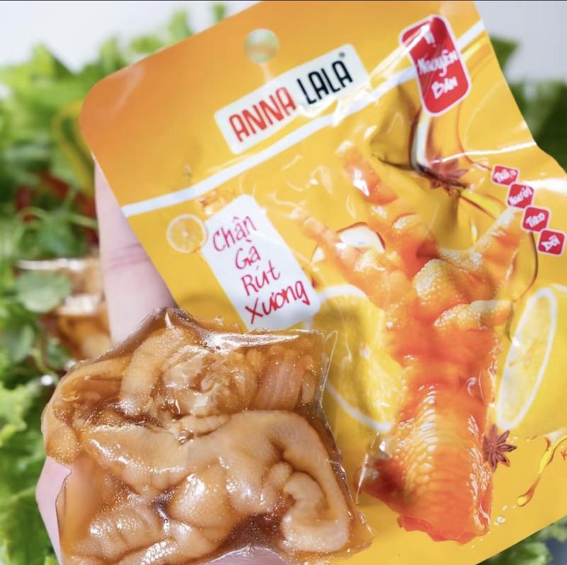 COMBO 30 Chiếc Chân Gà Rút Xương Anna Lala Vị Nguyên bản Thơm Ngon Giai Giòn Sần Sật Food Chua Cay Chè Ăn Vặt Có Not Applicable changa trung store Vị Chua