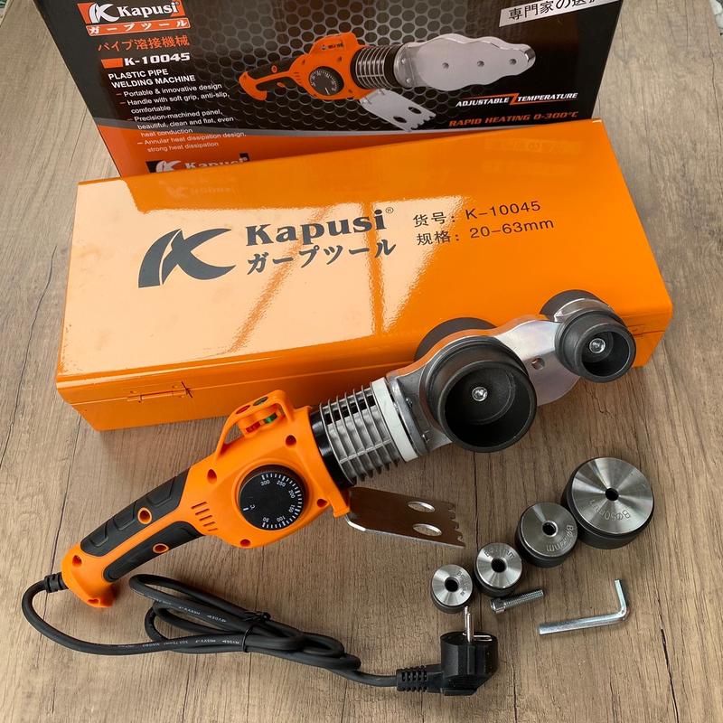Máy hàn ống PPR hãng kapusi, Máy hàn nhiệt ống nước 20-63mm, Công suất 1200w, máy hàn nhiệt chỉnh nhiệt độ