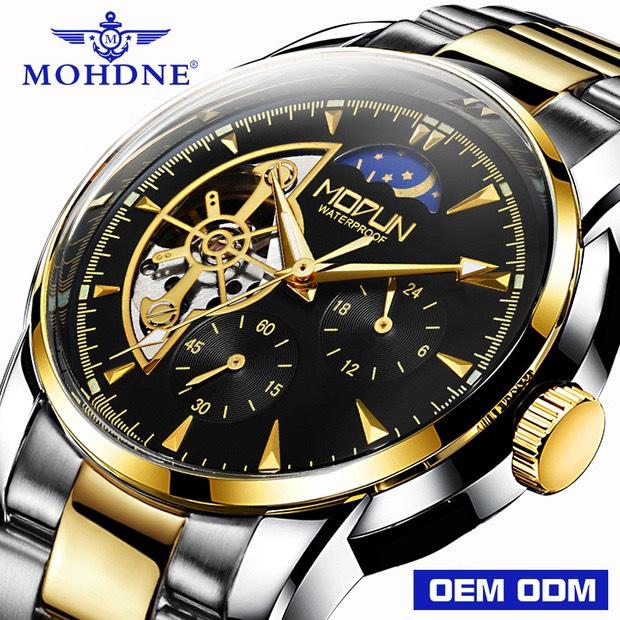 Đồng hồ cơ nam MOHDNE MO2 chạy full 6 kim cực kì sang trọng, TẶNG KHĂN MỊN LAU, HỘP ĐỒNG HỒ( SỐ LƯỢNG QUÀ TẶNG CÓ HẠN, KIỂM TRA GIỎ HÀNG TRƯỚC KHI THANH TOÁN )