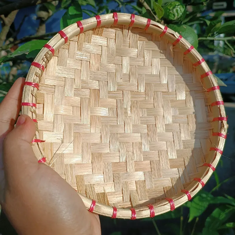 tampah bambu mini 20cm nampan bambu nyiru bambu mini 2