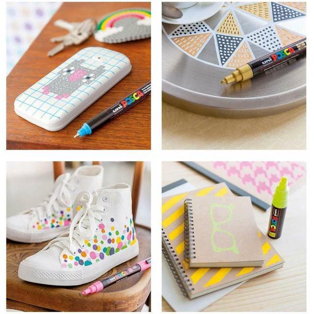 Bút Posca PC 5M vẽ trên nhiều chất liệu Uni Posca Paint Marker PC-5M 4