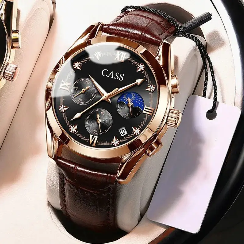 CASS JAM TANGAN PRIA IMPORT KALENDER LUMINOUS WATERPROOF BARU MEN'S WATCH PRIA MAHASISWA KOREA KOREA VERSI FASHION SPORTS QUARTZ WATCH