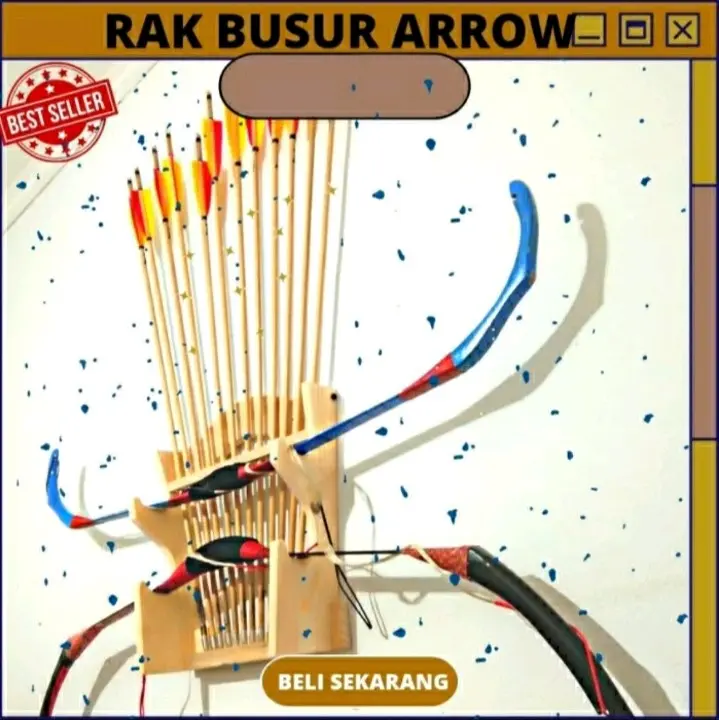 Rak Busur Panahan dan Arrow 2 susun