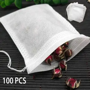 One Two Cups Kantong Filter Saringan Teh Tea Bag Disposable 100 PCS M100 Bahan Non-Woven Food-Grade Hasilkan Kualitas Teh Terbaik