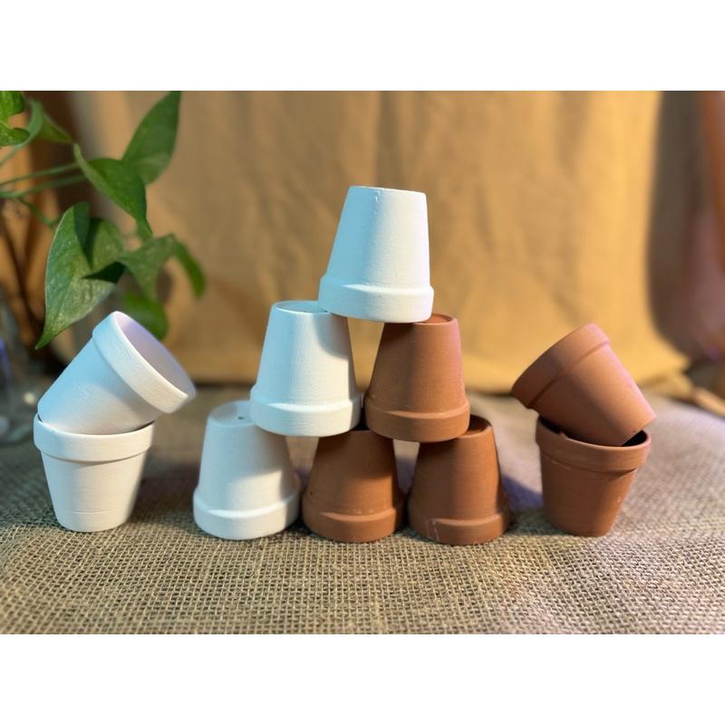 [Giá sỉ] Chậu đất nung Bát Tràng 7x7 cm - Chậu trồng cây, sen đá, xương rồng chậu  gốm  đất  nung